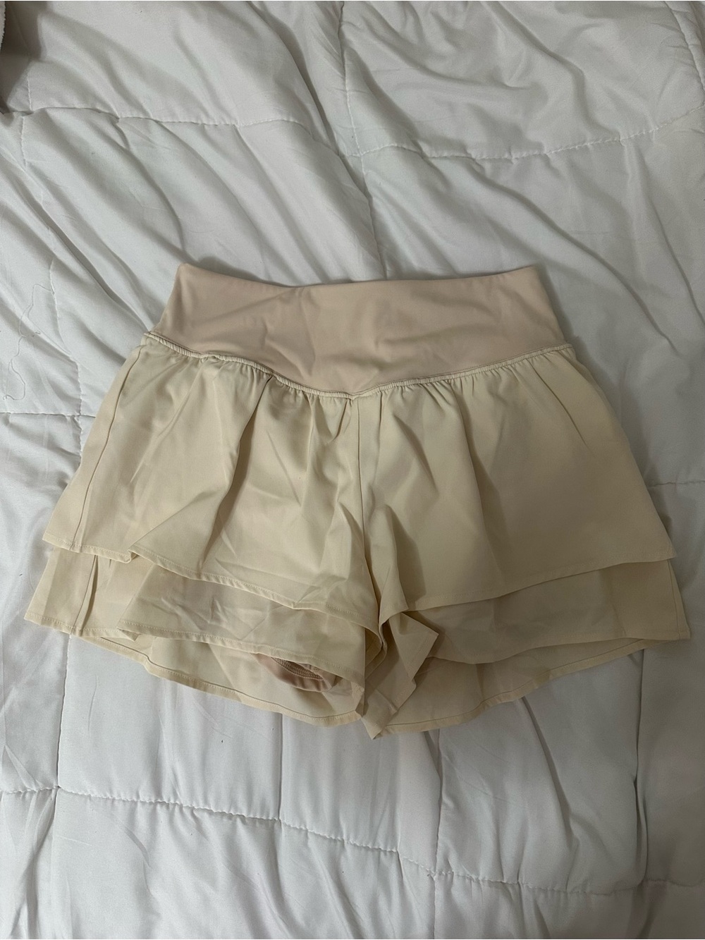 Amazon Beige Layered Skort Shorts